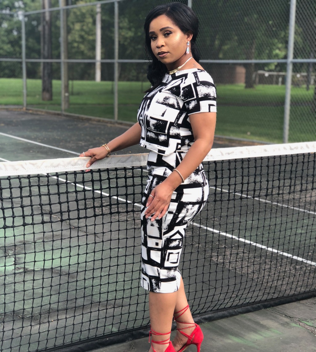 Tennis Court Fashion Moment | Fubelkloset Collection for Fashion Show MN Fall 2018